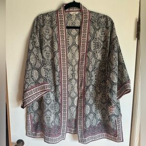 Patterned Kimono, size medium